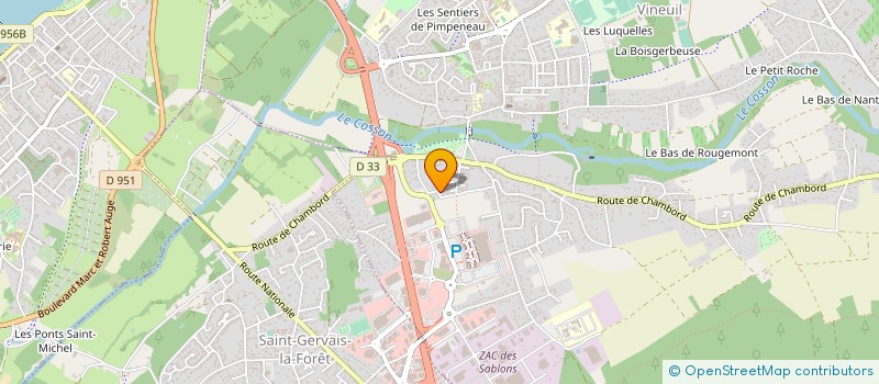 localisation de l'entreprise MONSIEUR CHRISTOPHE FOURMY à VINEUIL