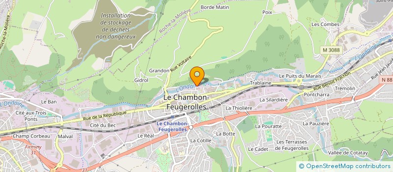 localisation de l'entreprise MONSIEUR CHRISTOPHE FOURNAND  LE CHAMBON-FEUGEROLLES