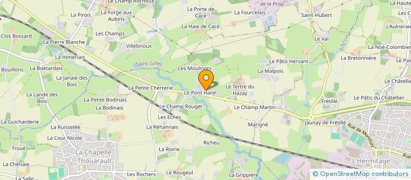 localisation de l'entreprise MONSIEUR CHRISTOPHE FOURNIER à LA CHAPELLE-THOUARAULT