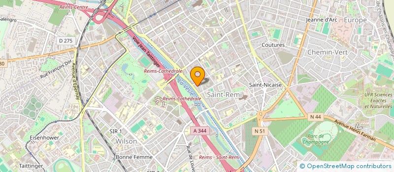localisation de l'entreprise MONSIEUR CHRISTOPHE FOURNY  REIMS