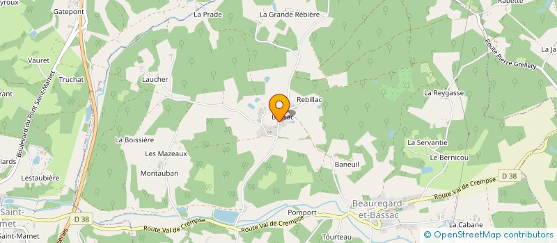 localisation de l'entreprise MONSIEUR CHRISTOPHE FOURTEAU  BEAUREGARD ET BASSAC