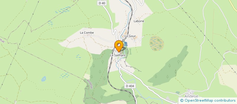 localisation de l'entreprise MONSIEUR CHRISTOPHE FOUSSARD à ANDELAT