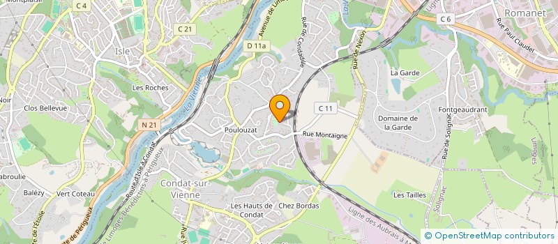 localisation de l'entreprise MONSIEUR CHRISTOPHE FRANCOIS  CONDAT-SUR-VIENNE