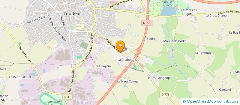 localisation de l'entreprise MONSIEUR CHRISTOPHE FRAPPART à LOUDEAC