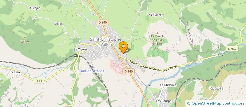 localisation de l'entreprise MONSIEUR CHRISTOPHE FREJAVILLE  SAINT-CHRISTOPHE-VALLON