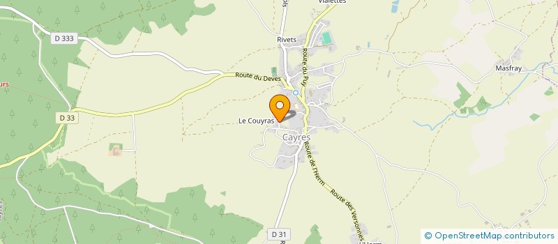 localisation de l'entreprise MONSIEUR CHRISTOPHE FREVOL  CAYRES