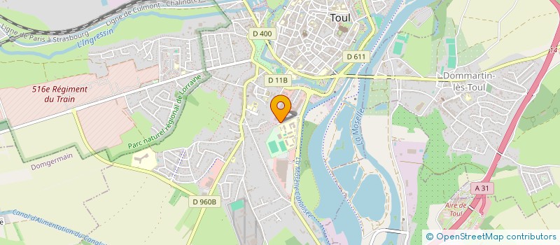 localisation de l'entreprise MONSIEUR CHRISTOPHE FRITSCH  TOUL