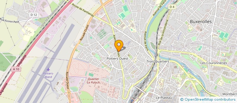 localisation de l'entreprise MONSIEUR CHRISTOPHE FROMENTEAU à POITIERS