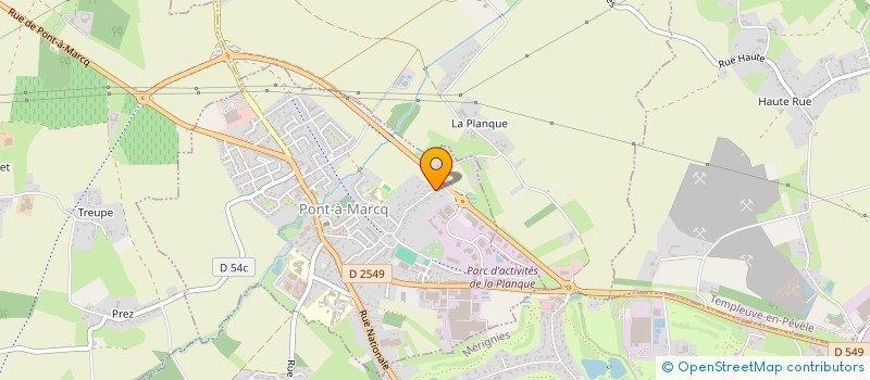 localisation de l'entreprise MONSIEUR CHRISTOPHE FRUCHART  PONT-A-MARCQ