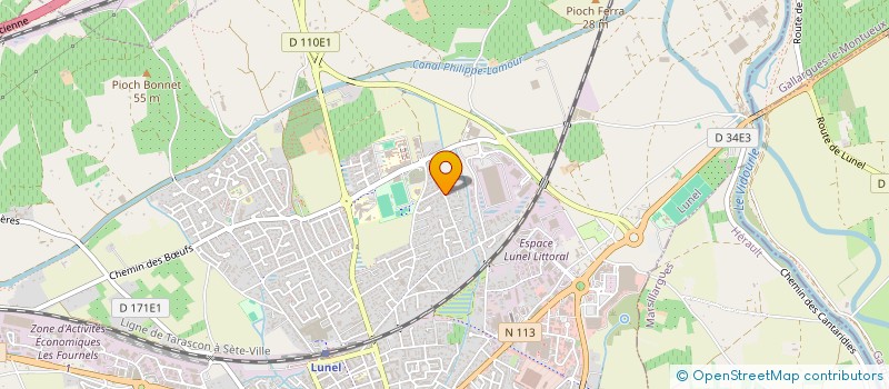 localisation de l'entreprise MONSIEUR CHRISTOPHE FRUTOS  LUNEL