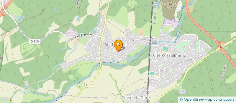 localisation de l'entreprise MONSIEUR CHRISTOPHE FURST  STAFFELFELDEN