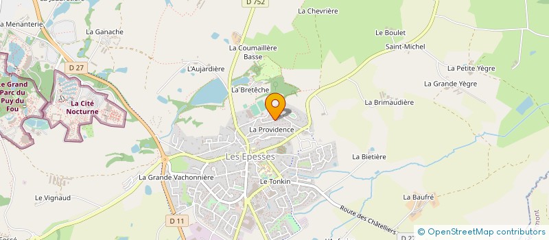 localisation de l'entreprise MONSIEUR CHRISTOPHE GABORIT  LES EPESSES