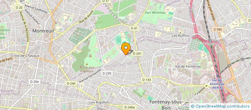 localisation de l'entreprise MONSIEUR CHRISTOPHE GABRIELS à MONTREUIL