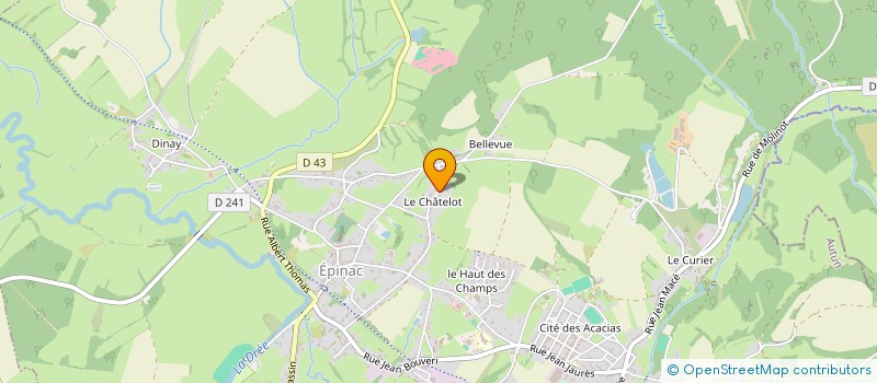 localisation de l'entreprise MONSIEUR CHRISTOPHE GACON  EPINAC