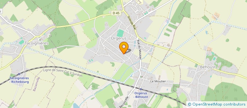 localisation de l'entreprise MONSIEUR CHRISTOPHE GADESSAU  ORGERUS