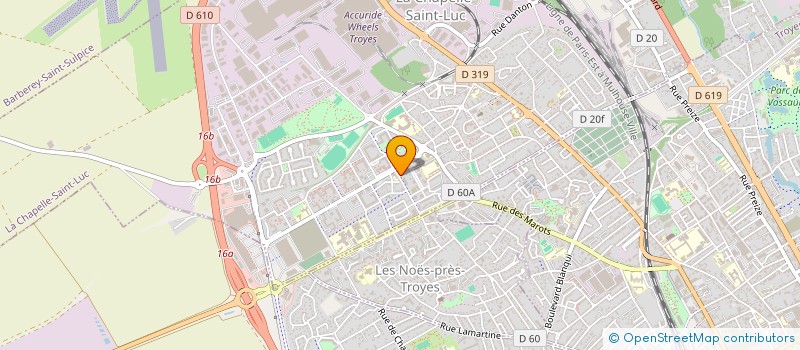 localisation de l'entreprise MONSIEUR CHRISTOPHE GAGNAUX  LA CHAPELLE-SAINT-LUC