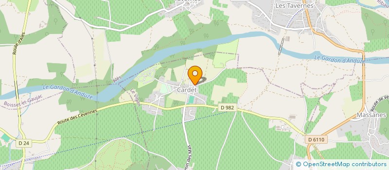 localisation de l'entreprise MONSIEUR CHRISTOPHE GAILLARD  CARDET