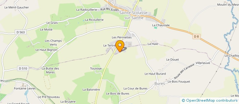 localisation de l'entreprise MONSIEUR CHRISTOPHE GALLIER à SAINTE-SCOLASSE-SUR-SARTHE
