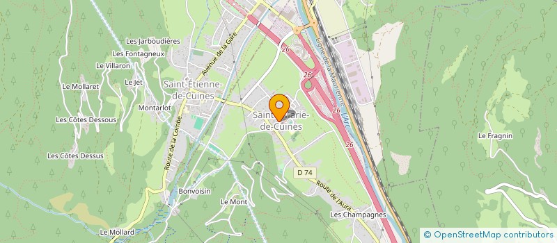 localisation de l'entreprise MONSIEUR CHRISTOPHE GALOPIN  SAINTE-MARIE-DE-CUINES