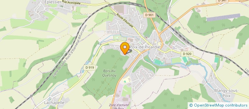 localisation de l'entreprise MONSIEUR CHRISTOPHE GAMBET  POIX-DE-PICARDIE