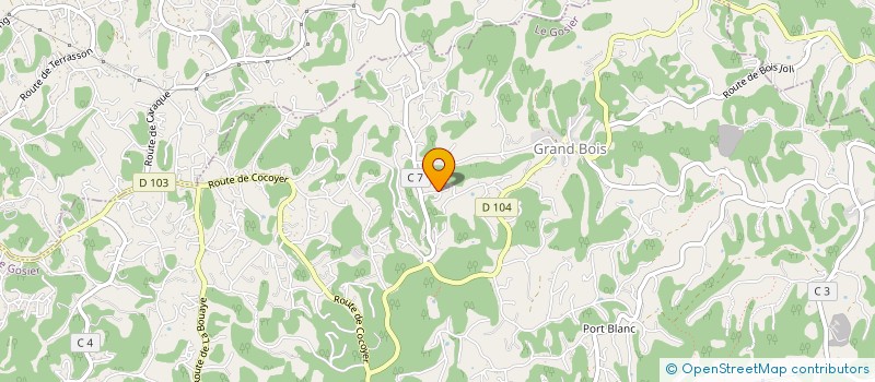 localisation de l'entreprise MONSIEUR CHRISTOPHE GANE  LE GOSIER