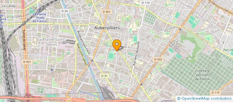 localisation de l'entreprise MONSIEUR CHRISTOPHE GANOU  AUBERVILLIERS