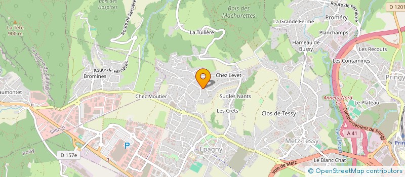 localisation de l'entreprise MONSIEUR CHRISTOPHE GANTELET  EPAGNY METZ-TESSY