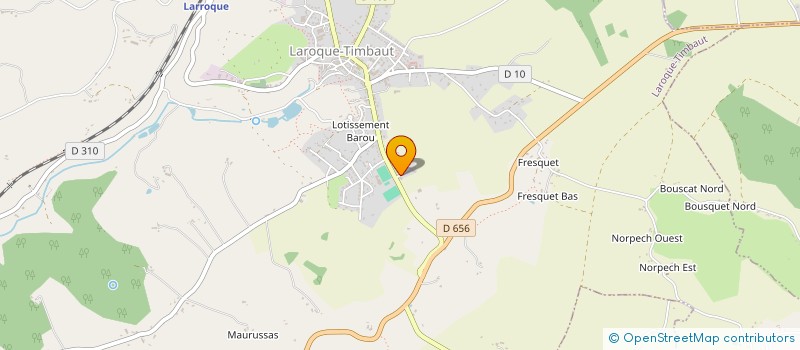 localisation de l'entreprise MONSIEUR CHRISTOPHE GARCIA  LAROQUE-TIMBAUT