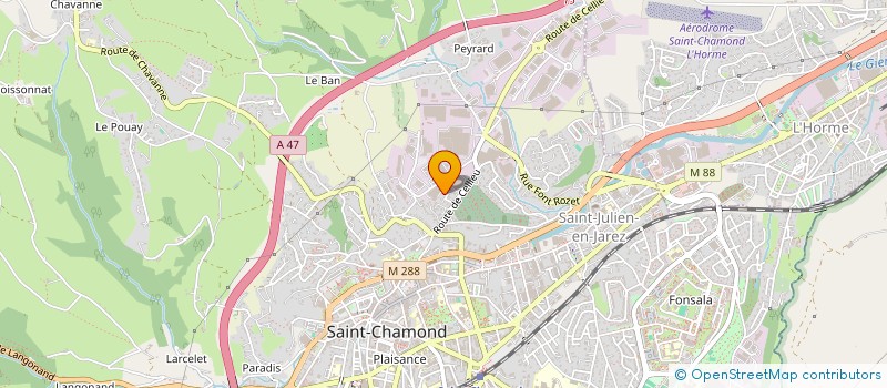 localisation de l'entreprise MONSIEUR CHRISTOPHE GARDE  SAINT-CHAMOND