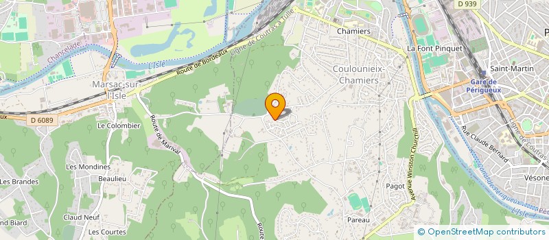 localisation de l'entreprise MONSIEUR CHRISTOPHE GARGAUD  COULOUNIEIX CHAMIERS