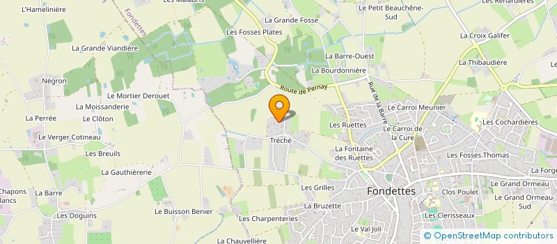 localisation de l'entreprise MONSIEUR CHRISTOPHE GARNIER à FONDETTES