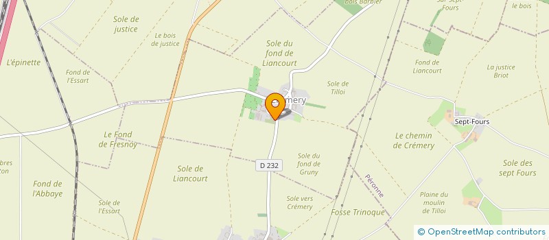 localisation de l'entreprise MONSIEUR CHRISTOPHE GARNIER  CREMERY