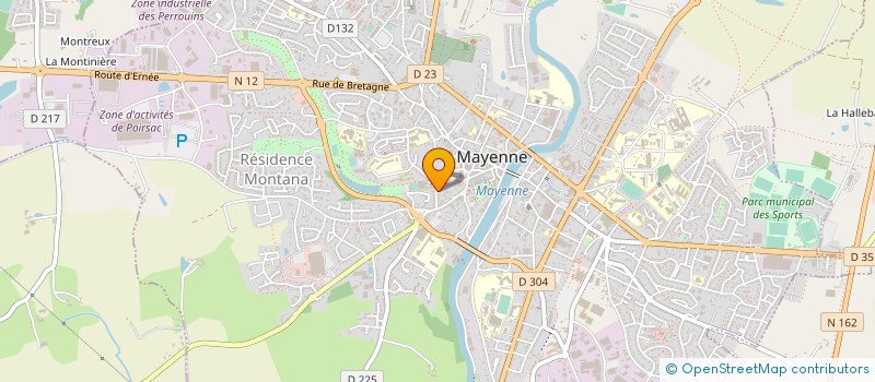 localisation de l'entreprise MONSIEUR CHRISTOPHE GARNIER à MAYENNE