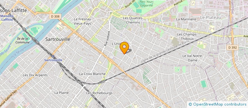 localisation de l'entreprise MONSIEUR CHRISTOPHE GARNIER  SARTROUVILLE