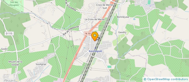 localisation de l'entreprise MONSIEUR CHRISTOPHE GARROT  GAURIAGUET