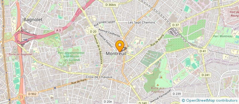 localisation de l'entreprise MONSIEUR CHRISTOPHE GASNIER à MONTREUIL