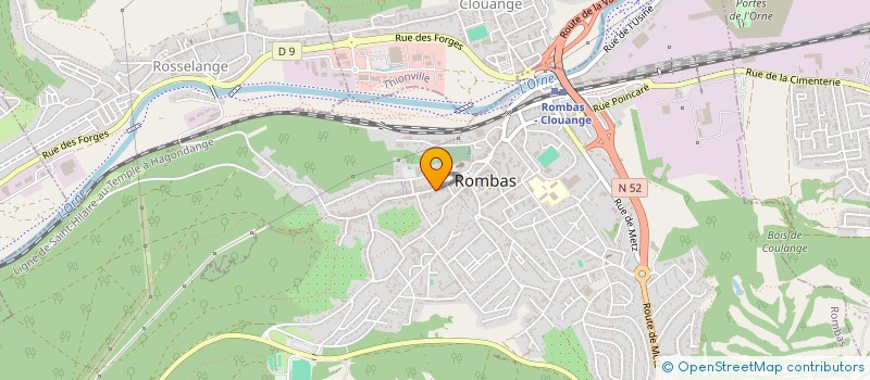 localisation de l'entreprise MONSIEUR CHRISTOPHE GASPARI  ROMBAS