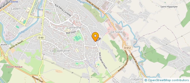 localisation de l'entreprise MONSIEUR CHRISTOPHE GAU  CASTRES