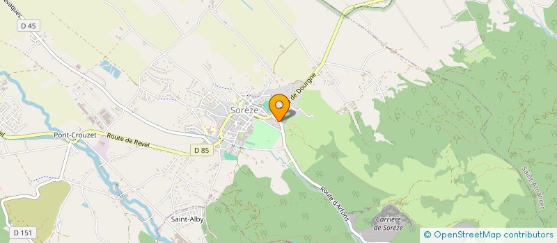 localisation de l'entreprise MONSIEUR CHRISTOPHE GAUBERT  SOREZE