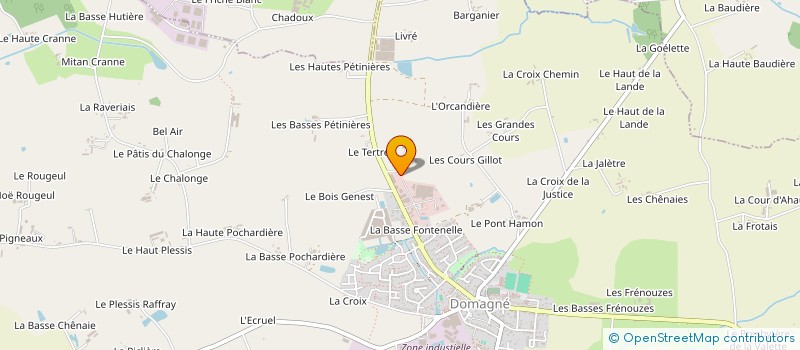 localisation de l'entreprise MONSIEUR CHRISTOPHE GAUDIN à DOMAGNE