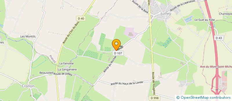 localisation de l'entreprise MONSIEUR CHRISTOPHE GAUDIN  JUILLEY