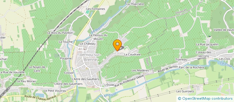 localisation de l'entreprise MONSIEUR CHRISTOPHE GAUDRON  VERNOU-SUR-BRENNE