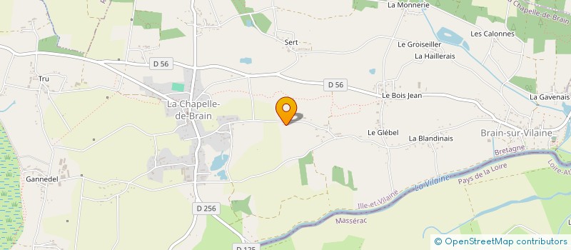 localisation de l'entreprise MONSIEUR CHRISTOPHE GAUDUCHON  LA CHAPELLE-DE-BRAIN