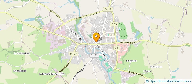 localisation de l'entreprise MONSIEUR CHRISTOPHE GAUDUIN  GORRON