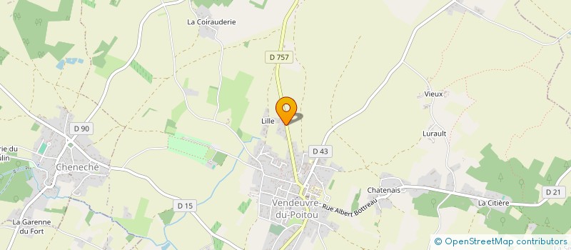 localisation de l'entreprise MONSIEUR CHRISTOPHE GAULTIER  SAINT-MARTIN-LA-PALLU