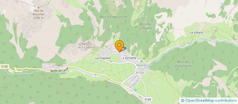 localisation de l'entreprise MONSIEUR CHRISTOPHE GAUTHIER  CEILLAC