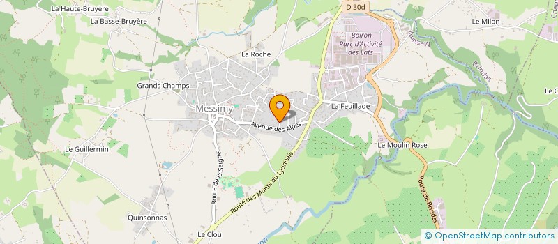 localisation de l'entreprise MONSIEUR CHRISTOPHE GAUTIER  MESSIMY