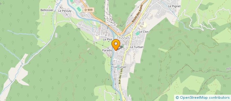 localisation de l'entreprise MONSIEUR CHRISTOPHE GAUTIER  THONES