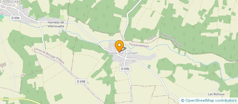 localisation de l'entreprise MONSIEUR CHRISTOPHE GAUTIER  VAUX-SUR-LUNAIN