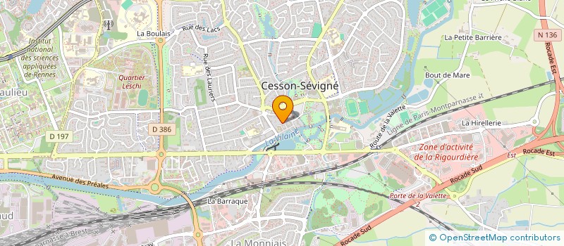 localisation de l'entreprise MONSIEUR CHRISTOPHE GAUTIER  CESSON-SEVIGNE